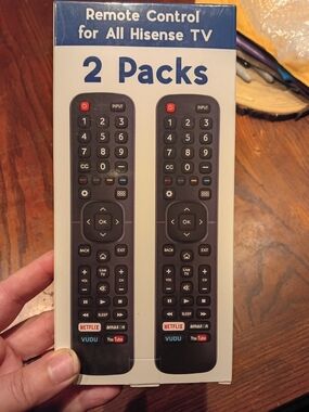 Hisense Black TV Remote 2-Pack